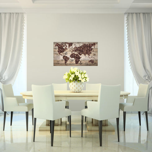 Wandbilder Wohnzimmer XXL Küche Kaffee Moderne Bilder Weltkarte